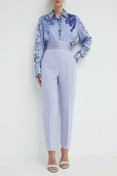 Брюки Blugirl Blumarine, фиолетовый
