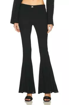 Брюки Blumarine Flare Knit, неро