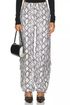 Брюки бобби Lamarque, цвет python print