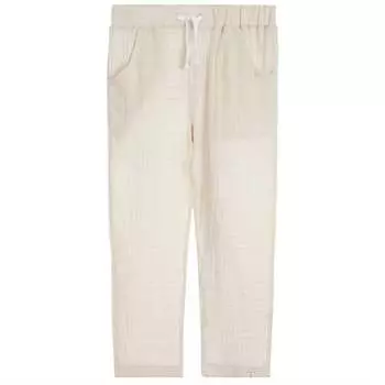 Брюки-боцманы для мальчиков из хлопка в бежевой марле ME & HENRY