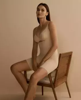 Брюки-боди для контроля живота Pecado Original, бежевый