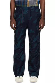 Брюки Bonsai loose track Maharishi, индиго