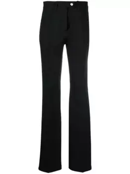 Брюки bootcut Courrges, черный
