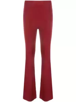 Брюки bootcut в рубчик Patrizia Pepe, красный