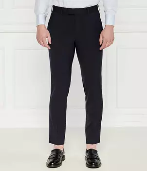 Брюки BOSS BLACK chino h-george Custom slim fit, темно-синий
