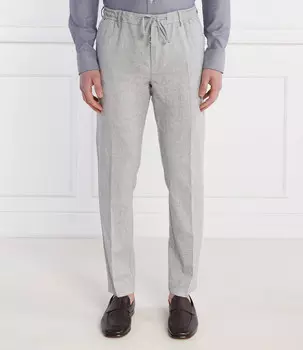 Брюки BOSS BLACK Kane-DS Tapered fit, серый