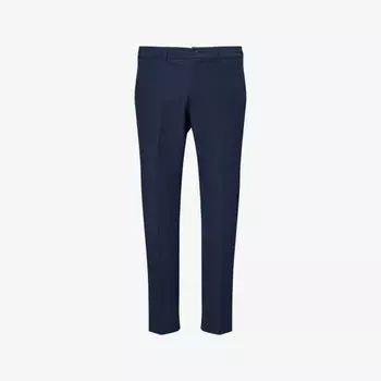 Брюки Boss Green T-Commuter прямые из эластичной ткани, синий