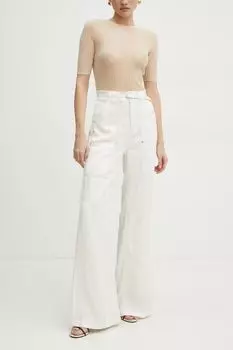 Брюки Boss Orange, бежевый