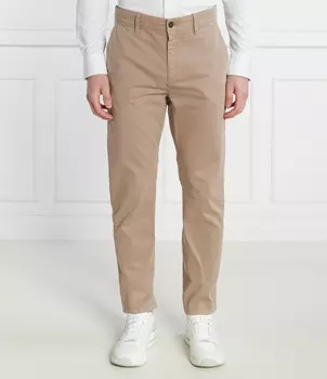 Брюки BOSS ORANGE Chino_tapered Tapered fit, коричневый