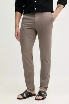 Брюки Boss Orange, коричневый