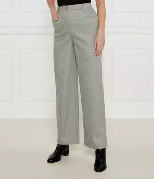 Брюки BOSS ORANGE Taflana flare fit, серый