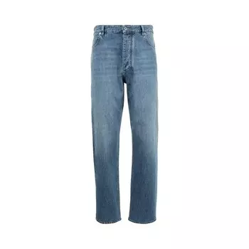 Брюки Bottega Veneta Denim Trousers Mid Blue, синий