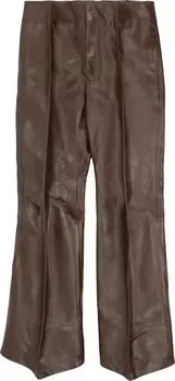 Брюки Bottega Veneta Polished Leather Trousers 'Tobacco', загар