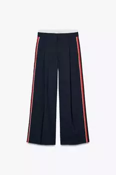 Брюки-боксеры с боковыми полосками ZARA, темно-синий