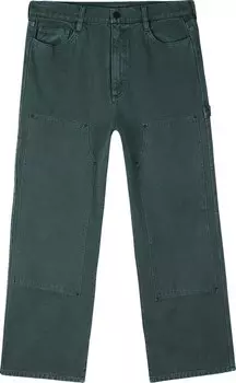 Брюки Brain Dead Double Knee Utility Pant 'Putty Green', зеленый