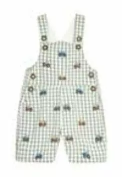 Брюки Bridle TRACTOR EMBROIDERED REGULAR FIT Jojo Maman Bb, зеленый