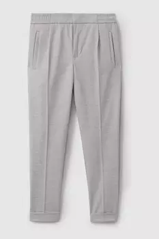 Брюки Brighton с эластичной резинкой и отворотами Reiss, серый