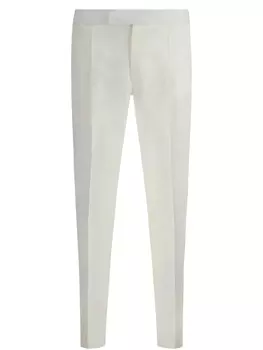 Брюки Brioni с резинкой на талии сзади, белый