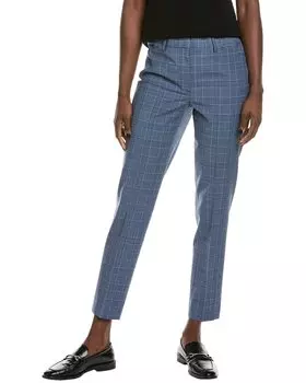 Брюки Brooks Brothers Explorer Slim Crop из смеси шерсти, синий