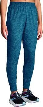 Брюки Brooks Luxe Joggers, цвет Heather Moroccan Blue