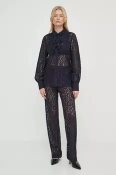 Брюки Bruuns Bazaar, темно-синий