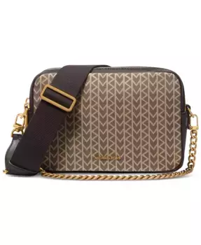 Брюки Bryant Medium Double-Zip Chain Camera Crossbody Michael Kors, коричневый/бежевый