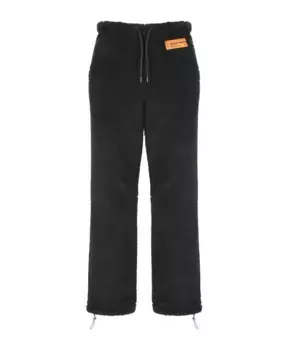 Брюки букле с нашивкой логотипом Heron Preston, черный