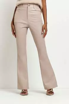 Брюки Bum Sculpt с расклешенными штанинами River Island, коричневый
