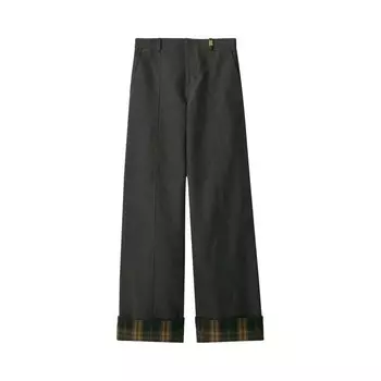 Брюки Burberry Check Lining Trousers Cinder, серый
