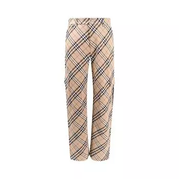 Брюки Burberry Check Stretch Trousers 'Teacup/Pasture', разноцветный