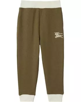 Брюки Burberry Kids Sidney Box EKD Jersey Trousers, цвет Dark Khaki Green Melange