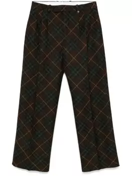 Брюки Burberry в клетку, коричневый