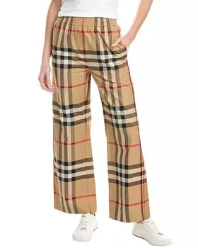 Брюки Burberry в винтажную клетку, бежевый