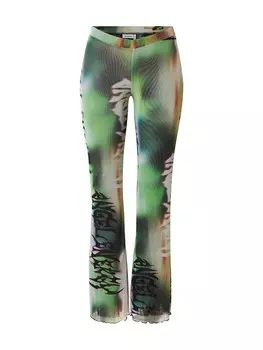 Брюки-буткат WEEKDAY Cecile, зеленый