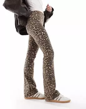 Брюки-бутлеги Cotton On bella с леопардовым принтом - МУЛЬТИ Cotton:On