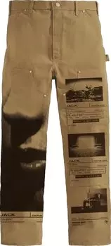 Брюки Cactus Jack by Travis Scott System Work Pants 'Tan', загар