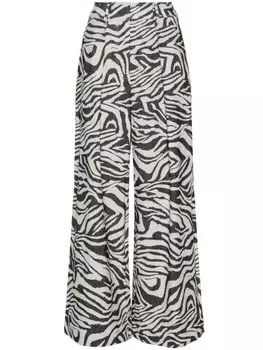 Брюки Cai широкого кроя Ulla Johnson, черный