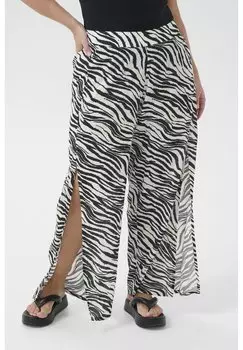 Брюки CAISY AMI PRINTED Kaffe Curve, черный