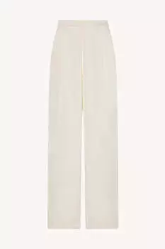 Брюки Caledon из шелка и шерсти The Row, белый