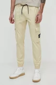 Брюки Calvin Klein Jeans, бежевый