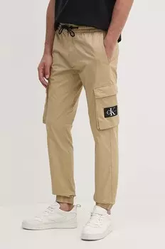 Брюки Calvin Klein Jeans, бежевый