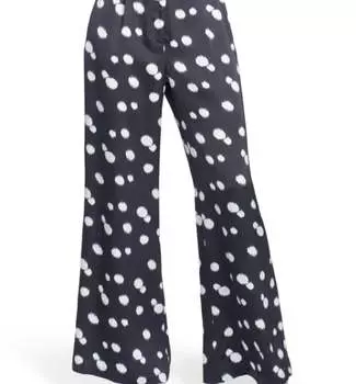 Брюки Camille черного цвета/цвета слоновой кости COREY LYNN CALTER