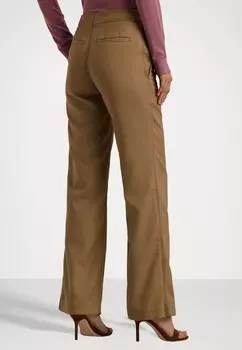 Брюки CANVAS WIDE LEG PANT Lauren Ralph Lauren, цвет Tan