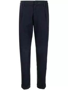 Брюки Capri Pince строгого кроя Fay, синий