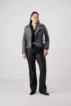 Брюки CARBLUSH FLARED COATED ONLY Carmakoma, черный