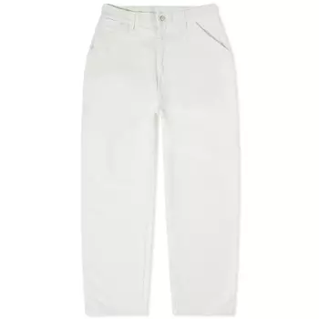 Брюки Carhartt Wip Canvas Simple, серовато-белый