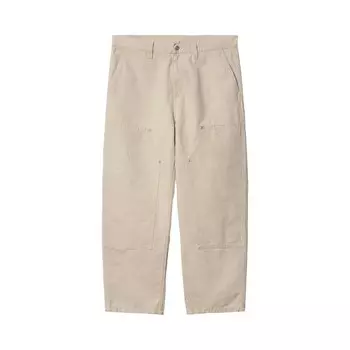 Брюки Carhartt WIP Walter Double Knee Pant Natural (Rinsed), желто-коричневый