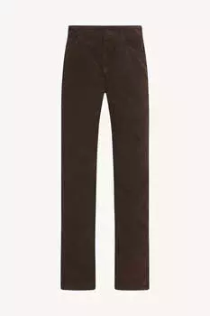 Брюки Carlyl из хлопка The Row, коричневый