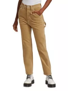 Брюки Carpenter с высокой посадкой Chapel Denimist, цвет Straw