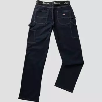 Брюки Carpenter с высокой талией + ремень женские Dickies, темно-синий